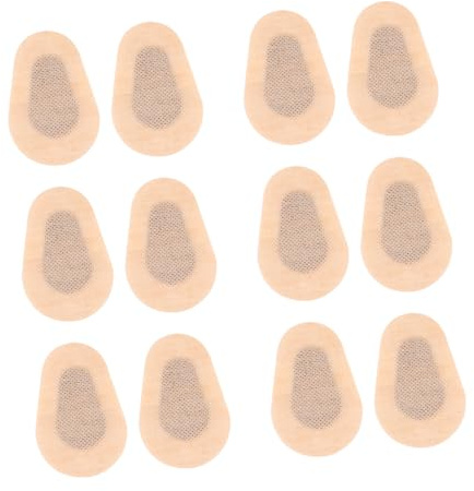 Hohopeti 6 Oculares Elásticos de No Tejida Absorbentes y Seguros Almohadillas Médicas para Aliviar Ojos Portátil Cuidado Diario