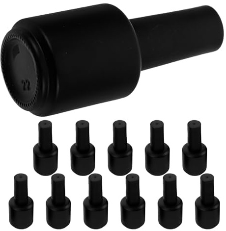 ABOOFAN 12pcs Nail Polish Bottle Empty Brush Leakproof Glass Bottles Samples Container for DIY Mixing Refilling Salon Use