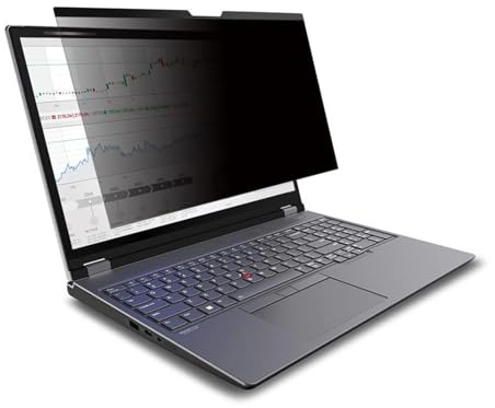 RASTKY Película Protectora de Pantalla Magnética Antideslumbrante con Protección UV para Computadora Portátil de 13,3 Pulgadas, Filtro de Pantalla de Privacidad para Uso Personal, Material Pet (15.6)