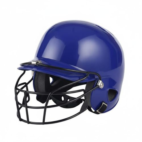 KESOTO Casco Protector Infantil Béisbol Casco para Niños Facial Acerada Revestimiento Acolchado Respiraderos Adecuado para Actividades Recreativas Infantiles, Azul, Niños A