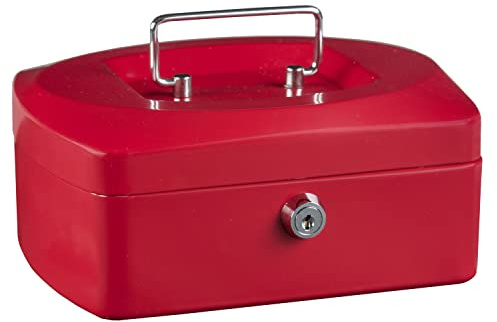 Idena 50038 - Caissette à monnaie 10, taille 255 x 200 x 90 mm, couleur rouge, 1 pièce