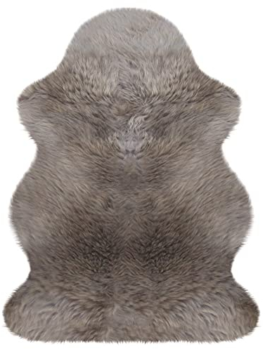 Heitmann australisches Lammfell 100 x 68 cm, Farbe Taupe