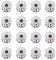 Metall Spulen Nähmaschine 20mm Durchmesser für Singer 20pcs (Silber)