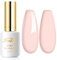 Imtiti Vernis Semi Permanent Nude, 15ml Beige Vernis Gel UV Semi Permanent UV Led Soak Off Gel Nail Polish French Vernis À Ongles Gels Semi-Permanents DIY Nail Kit Démarrage