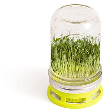 Jarware Mason Jar Lid, Seed Sprouting Lids For Wide Mouth Mason Jars, Set of 2