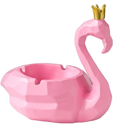 Flamingo-Aschenbecher aus Kunstharz für Raucher, Innendekoration, Zigarettenasche, Entsorgung, Büro, Wohnzimmer