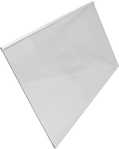 sparefixd Per ripiano in vetro Candy e bordo bianco, 47,5 x 28,8 cm, frigorifero e congelatore