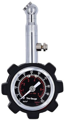 NYGGTYK 1 misuratore di pressione pneumatici, misuratore di pressione pneumatici, misuratore di pressione dei pneumatici, controllo della pressione degli pneumatici con tubo, misuratore di pressione