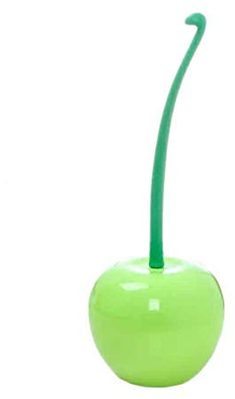 Juego de cepillo de inodoro y soporte con forma de cereza, cepillo de inodoro de cereza, juego de depurador de inodoro para baño, herramienta de limpieza para ducha, esquinas, cocina