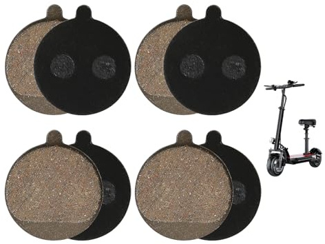 4 Paires Plaquette de Frein Trottinette Electrique pour KUGOO M4/M4 Pro Bicyclette Patins de Frein Semi-Métalliques, Plaquettes de Frein à Disque de Vélo Trottinette Brake Lining Pad de Rechange