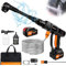 Cordless Pressure Washer 45 Bar/652 PSI, Portable Power Washer with 6 in 1 Spray Nozzles, Foam Pot, 5m/16.4FT Hose, 2 Battery, Carry Bag, Jet Washer for Watering Flowers, Cleaning Patio and Car