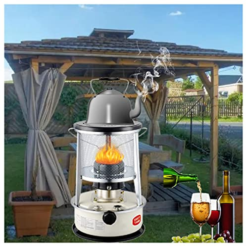 BomDog Stufa a Cherosene 10000 Btu, Stufa a Convezione a Cherosene Bianca per Interni, Stufa a Olio Compatta