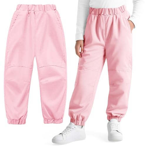 Hoseay Mädchen Wanderhose Wasserdicht Winddicht Gr.128-134 Rosa
