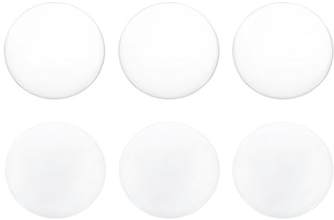 PATIKIL 6-pack optiska linsset, 5 cm glaslinser (3 Biconvexa 15 cm brännvidd och 3 bikoncave – 15 cm brännvidd) för fysik, vetenskap, utbildning, gör-det-själv, teleskop, mikroskopexperiment