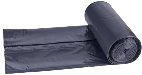 DONAU ECO 22021457-05 Müllbeutel 240 l Stark / 5 Müllbeutel/ 1 Rollen/Müllsack Mülltüte Abfallsäcke/Blauer Engel zertifiziert/ 100% Recycling Material (LDPE)/ Schwarz