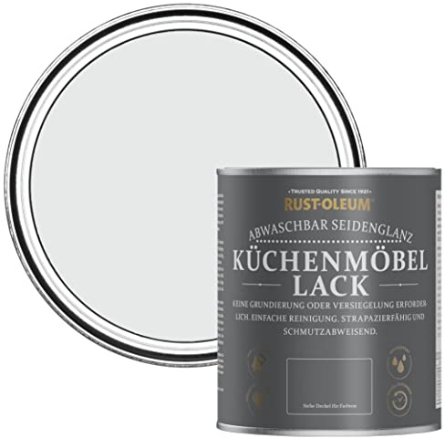 Rust-Oleum Grey Scrubbable Kitchen Cupboard Paint in Satin Finish - Monaco Mist 750ml
