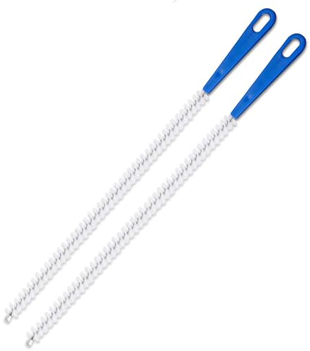Drain Cleaning Brush 2pack,Clog Remover 23.6inch,Drain Hair Remover Tool