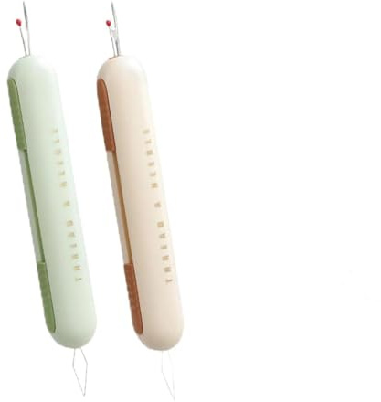 XYTAHDM 2 Piezas 2 in 1 Enhebrador de Agujas de Coser a Mano, Enebradores de Agujas de Coser Portátil, Enhebrador Agujas Retráctil 2 in 1 Descolector de Costura para Coser Proyectos de Artesanía