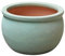 Teramico Pot de fleurs modèle Bavaria - Vert et bleu - Différentes tailles - Résistant au gel (jade mat, 40 cm)