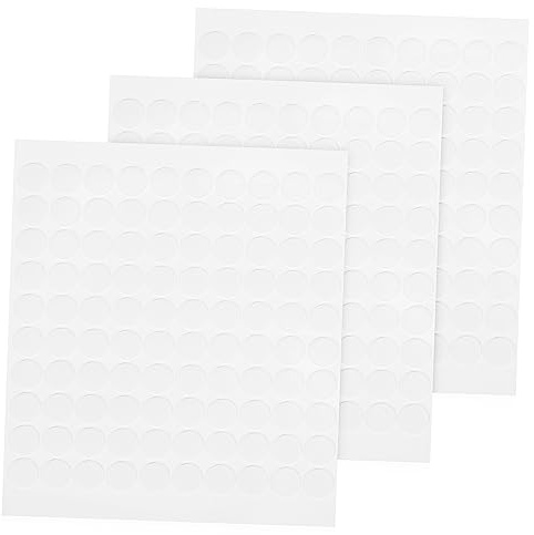 Sewroro 300 pièces Pastilles Adhésives Doubles Faces Transparentes Points Collants Étanches pour Décoration Bricolage Plastique Verre Bois Tissu