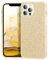 MATEPROX Glitzer Handyhülle Kompatibel mit iPhone 12 Pro Hülle/iPhone 12 Hülle, Kratzfest Dünn Slim Bling Schutzhülle für iPhone 12 Pro/iPhone 12 6.1'' 2020-Gold