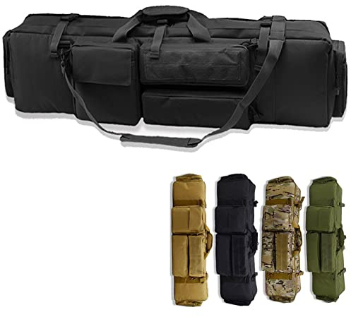 SJASD Mjuka Gevärfodral för Gevär,Tactical M249 Gun Bag Outdoor Carry Carry Bag Jakt Skytte Airsoft Rifle Gun Carry Bag ca - 100cm/39,Black