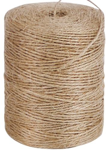 PH PERKHOMY 2mm Garden Twine Strong Natural Jute 245m/800 Feet Long Brown Twine for Gardening Tomato Climbing Plant Tie Floristry Crafts Gift Wrapping Packing Decor (Brown 2mm * 800feet)