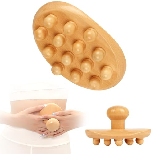 Infiniterelax Masseur anti-cellulite en bois ，Maderothérapie : l’allié anti-cellulite et drainage lymphatique，Brosse corps : un soin complet pour les jambes, le ventre et le dos，