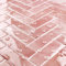 Livelynine 3D Stick on Tiles for Bathroom Pink Herringbone Kitchen Tile Stickers Marble Pink 30x30CM 32-PCS Stick on Wall Tiles for Bathroom Shower Tile Self Adhesive Kitchen Splashback Dusky