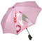 PERLETTI Parapluie Poussette Protection Anti UV - Ombrelle Flexible Pliable Orientable avec Support Universel - Parasol Manuel Confort Réglable Extérieur Plage Jardin - Diamètre 70 cm (Rose)