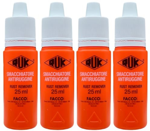 Smacchiatore Antiruggine, Elimina Ruggine e Strinature Dai Tessuti 25ml (4)