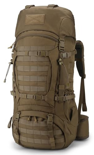 Mardingtop 70L Taktischer Militär Rucksack Trekkingrucksack mit Regenschutz Reiserucksack Für Outdoor Sport