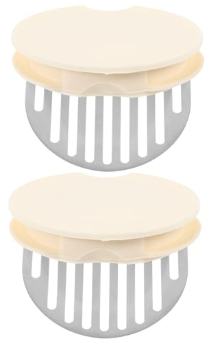 FUNNETOYU 2 Piezas Tapa de Jarra de Agua Fría Inoxidable Resistente y Duradera para Garrafas de Vidrio Diseño con Orificios para Filtrado Fácil Limpieza y Prolongado