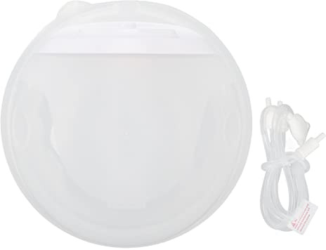 Wearable Pump Cup, Hands Milk Collector Cup, 240ml Double Sided Silicone PP Milk Collection Cup, All in One for Postpartum Mothers, Compatible with Most Pumps