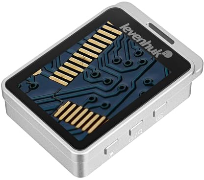 Levenhuk ERGO 20 Lente Digitale LCD 2,4 Zoom 19x | Ingranditore elettronico con cattura immagini JPG, schermo a colori, luce LED UV, microSD e USB-C
