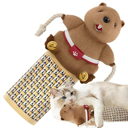 Generico Giocattolo Lotta Gatto | Gioco Di Arricchimento,Guanto da Lotta per Gatti con Puppet e Campanello Teaser,Per La Casa Il Soggiorno La Cucina La L Appartamento