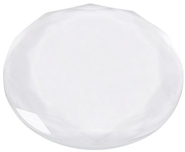 Almohadilla de vidrio de pestañas postizas, Soporte de pegamento de pestañas de cristal redondo Separador de pestañas Extensiones de paleta de pegamento adhesivo, Paleta de pegamento de extensión de