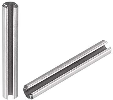 uxcell Slotted Spring Pin - M3 x 20mm 304 Stainless Steel Split Spring Roll Dowel Pins Plain Finish 50Pcs