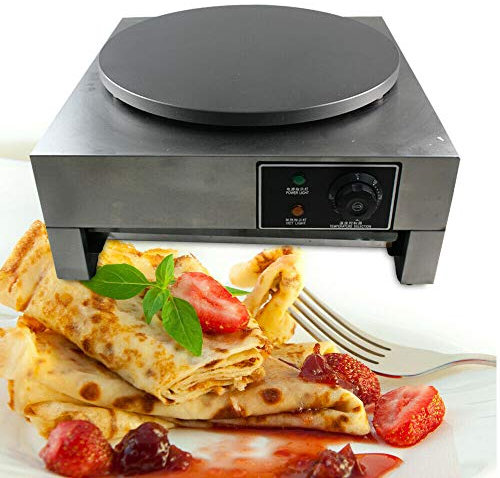 Crepes Maker Crepesmaker Ø 40 cm con distributore di pasta e paletta per crepes da 3000 W, ferro per crepes dolci e salate galette con rivestimento antiaderente per crepes, pancake