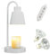 SaiDuoDuo Candle Warmer Lamp with Timer, Convenient And Safe Candle Lamp for Home Scented Jar Candles Heater with 2 Bulbs