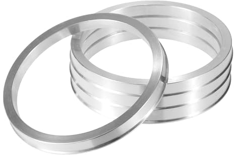 QUARKZMAN 4 Piezas Anillos Centradores De Aleación De Aluminio para Coche, con Un Diámetro Exterior De 106.1Mm Y Un Diámetro Interior De 93.1Mm