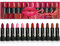 Lippenstift-Set Scarlett - 12 Full-Size Lippenstifte angereichert mit Vitamin E und Bienenwachs, hochpigmentierte, trendige Farbtöne, nährende Formel, sanfte Anwendung