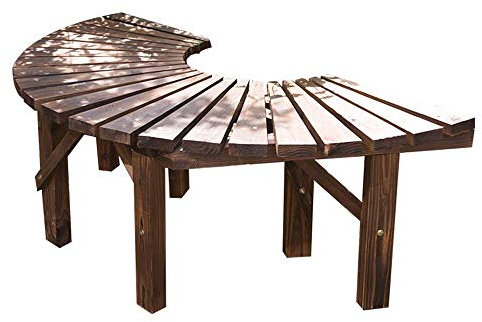 Panchina da Giardino Panchina da Parco per Esterni, Panchine Decorative da Giardino Impermeabili E Resistenti al Sole, Panca Multifunzionale per Esterni con Supporto per Fiori da Balcone