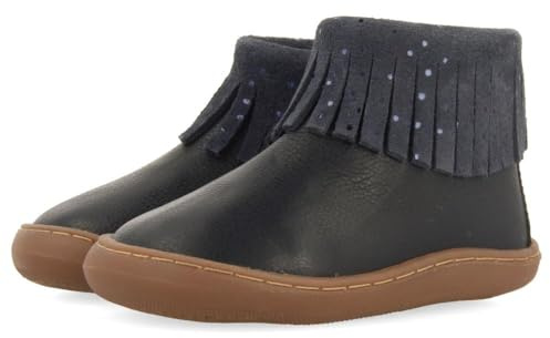 Gioseppo Barefoot,Modelo Levering Botines de piel para bebé .Cierre cremallera .Respetando el crecimiento natural del pie .Piso flexible y torsionable .Drop Cero .Plantilla extraíble