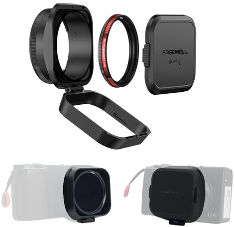 Freewell The Real Lens Hood for Ricoh GRIIIX GR3X – CPL/Mist Filter, Touchless Filter Operation & Flipable Design