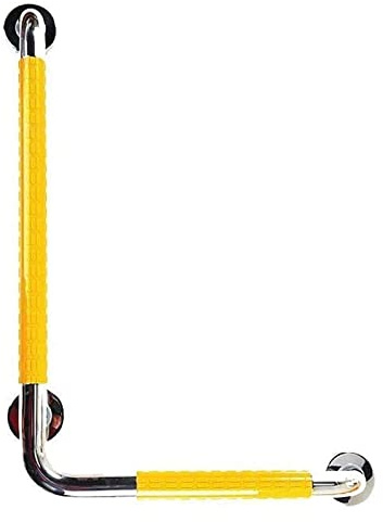 Agarraderas Pasamanos de bañera en forma de L con mango de seguridad sin barreras y reposabrazos antideslizante for esquina de pared