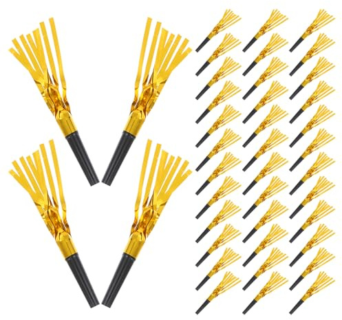 Veemoon 120piezas Cuerno de Lluvia Soplador de Cumpleaños Sopladores Flecos para Fiestas Juguetes Coloridos para Hacer Ruido Accesorios Novedosos para Silbatos para Fiestas de Cumpleaños