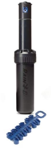 Rain Bird Aspersor emergente de 10 centímetros Modelo 5004 Plus FC de 360°, con Sistema regulador de presión y Alcance 7,6 a 15,2 Metros, Color Negro, 5 x 5 x 21 centímetros (Referencia: Y45010)