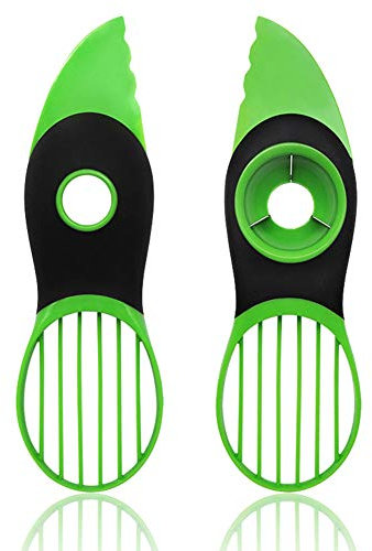 VRBELNI Trancheuse D'Avocat 3 en 1 - Éplucheur Coupe Couteau à Avocat Avocat Couteau à éplucher/Coupe Avocat 3 en 1/Convient pour Les tranches de Fruits de Cuisine