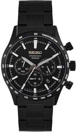Seiko Herren-Uhr Chronograph mit Edelstahlband SSB415P1